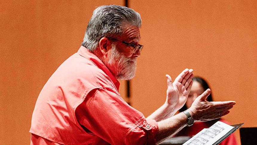 Scott Tuomi Conducts At A Recent Chamber Singers Rehearsal